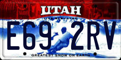 UT license plate E692RV