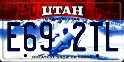 UT license plate E692TL