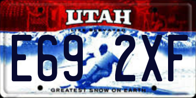 UT license plate E692XF