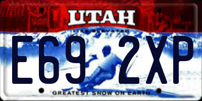 UT license plate E692XP
