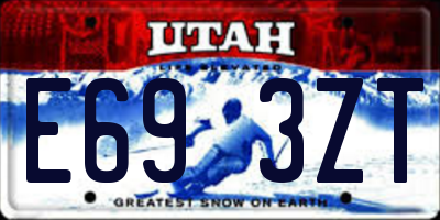 UT license plate E693ZT