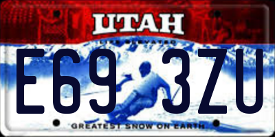 UT license plate E693ZU