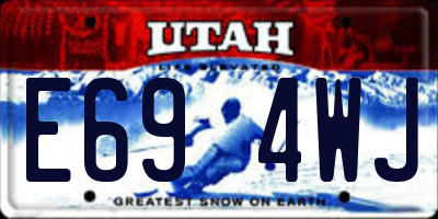UT license plate E694WJ