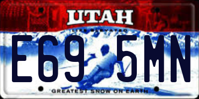 UT license plate E695MN
