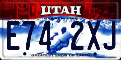 UT license plate E742XJ