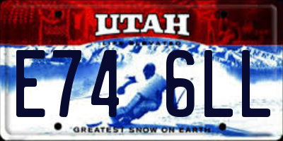 UT license plate E746LL