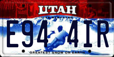 UT license plate E944IR