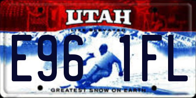 UT license plate E961FL