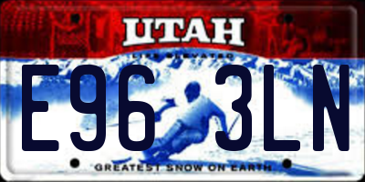 UT license plate E963LN