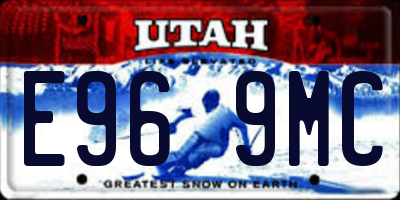 UT license plate E969MC