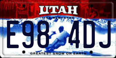 UT license plate E984DJ