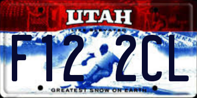 UT license plate F122CL