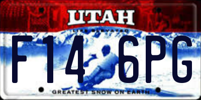 UT license plate F146PG