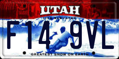 UT license plate F149VL