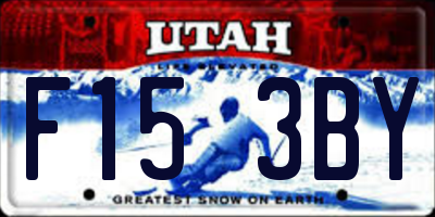 UT license plate F153BY