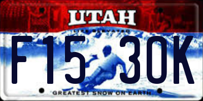UT license plate F153OK