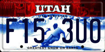 UT license plate F153UO