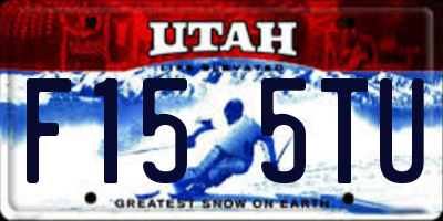 UT license plate F155TU