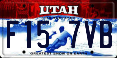 UT license plate F157VB