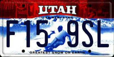 UT license plate F159SL