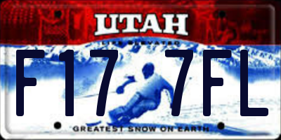 UT license plate F177FL