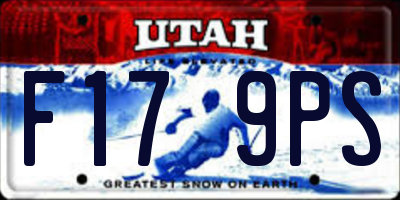 UT license plate F179PS