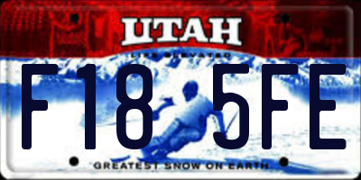 UT license plate F185FE
