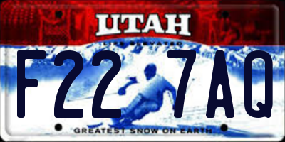 UT license plate F227AQ