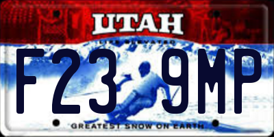 UT license plate F239MP