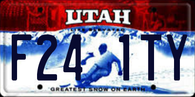 UT license plate F241TY