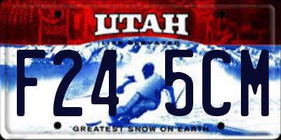UT license plate F245CM