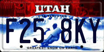 UT license plate F258KY