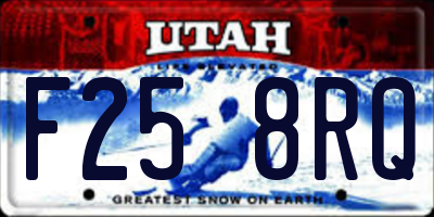 UT license plate F258RQ