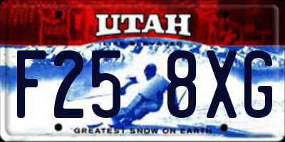 UT license plate F258XG