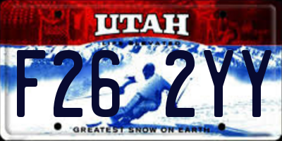 UT license plate F262YY