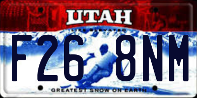 UT license plate F268NM