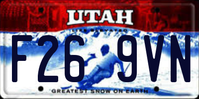 UT license plate F269VN
