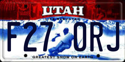 UT license plate F270RJ