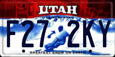 UT license plate F272KY