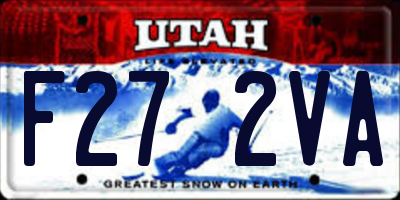 UT license plate F272VA