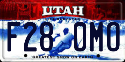 UT license plate F280MO