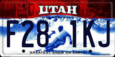 UT license plate F281KJ