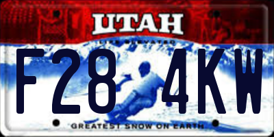 UT license plate F284KW
