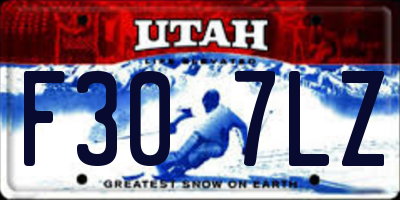 UT license plate F307LZ