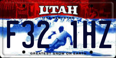 UT license plate F321HZ