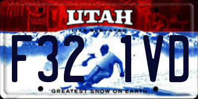 UT license plate F321VD
