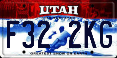 UT license plate F322KG