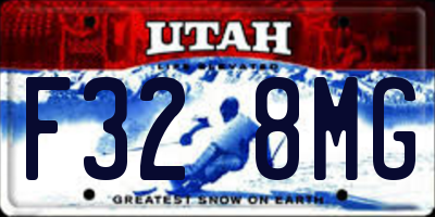 UT license plate F328MG