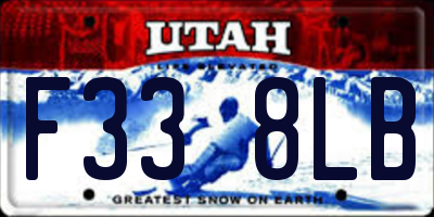 UT license plate F338LB