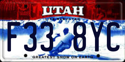 UT license plate F338YC